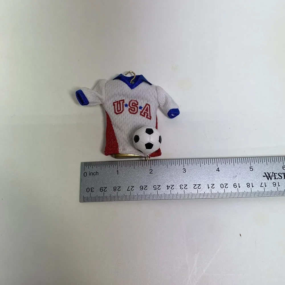 GET YOUR KICKS USA SOCCER Jersey and Ball Hallmark Keepsake Ornament Dated 2006